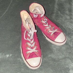 Red high top converse shoes (9.9.24)